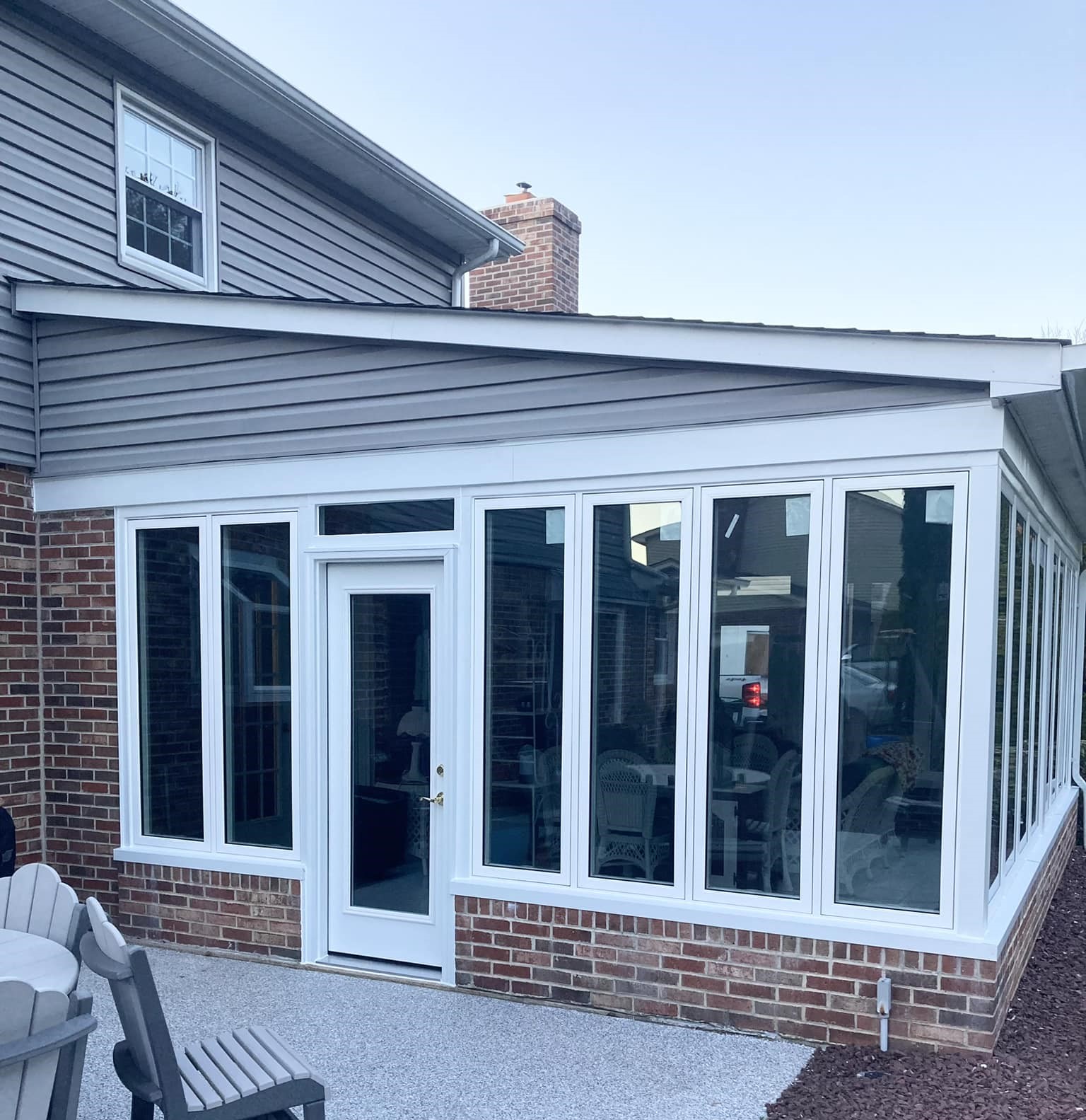 New Casement Windows and Entry Door in a Sunroom in West Chester, PA