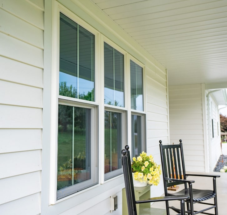 Double hung windows